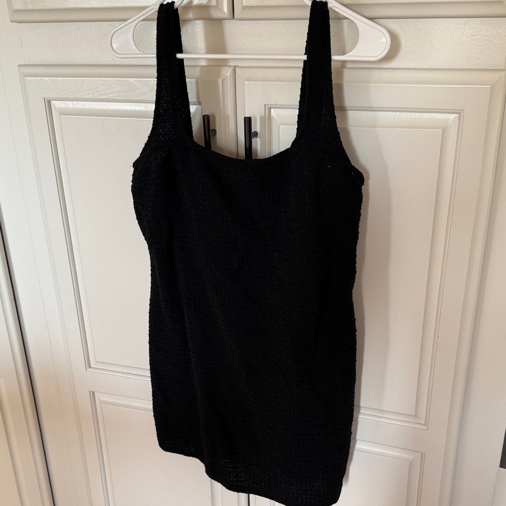 Divided Black Tank Top